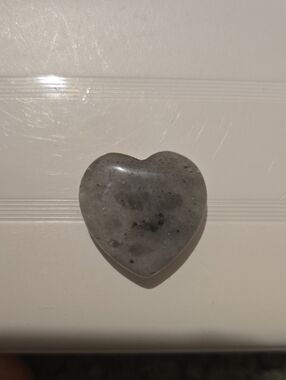 Polished Pectolite Heart Stone